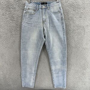Riot High Rise Mom Jean Women's Size 8 Mid Rise‎ Light Blue Tapered Denim